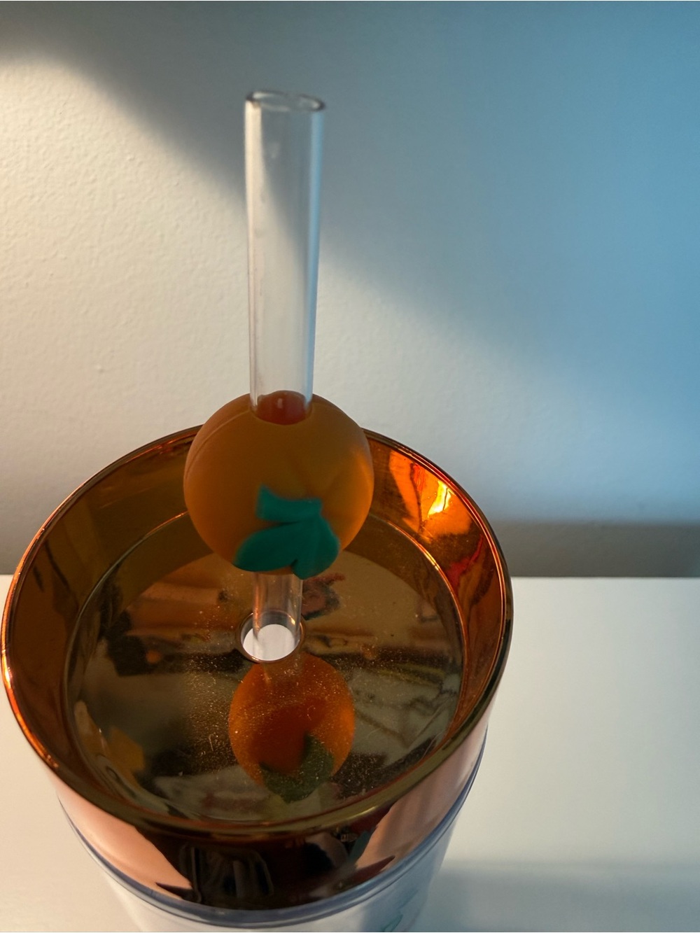 Orange Bird Disney Clear Tumbler with Orange Lid - Picture 3 of 4